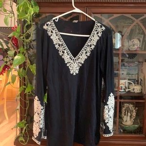 Beach cover inc size m embroidered beads